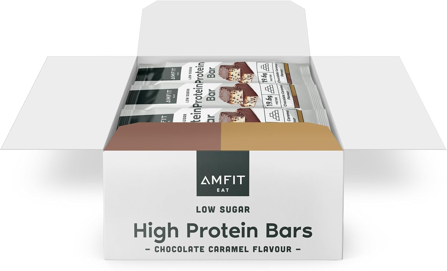 Amfit Protein Bars Chocolate Caramel 12-Pack