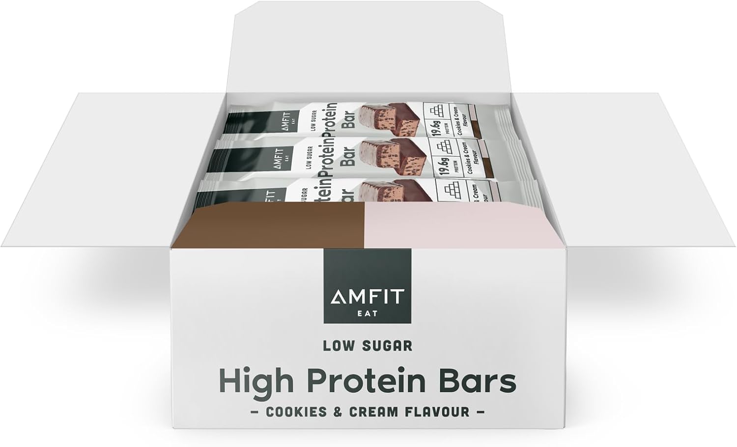 Amfit Protein Bars Cookies & Cream 12-Pack